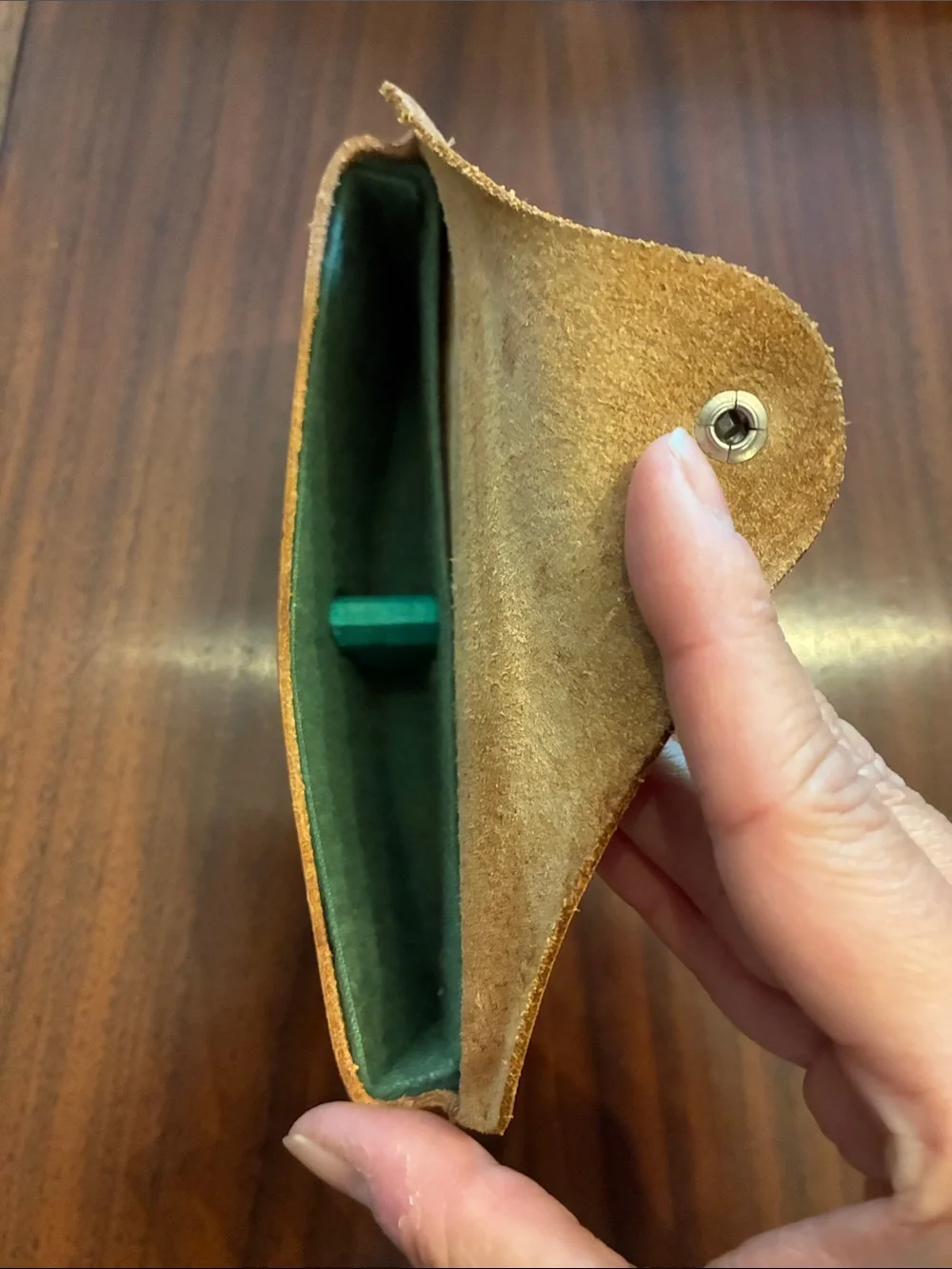 Vintage 1970s Ray-Ban Tan Leather Sunglasses Case